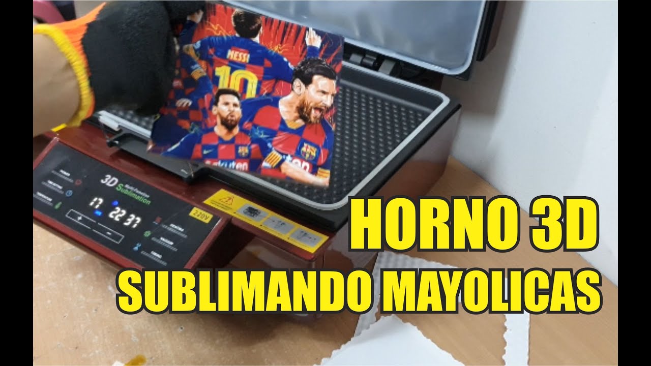 Sublimando Mayólicas en Horno 3D