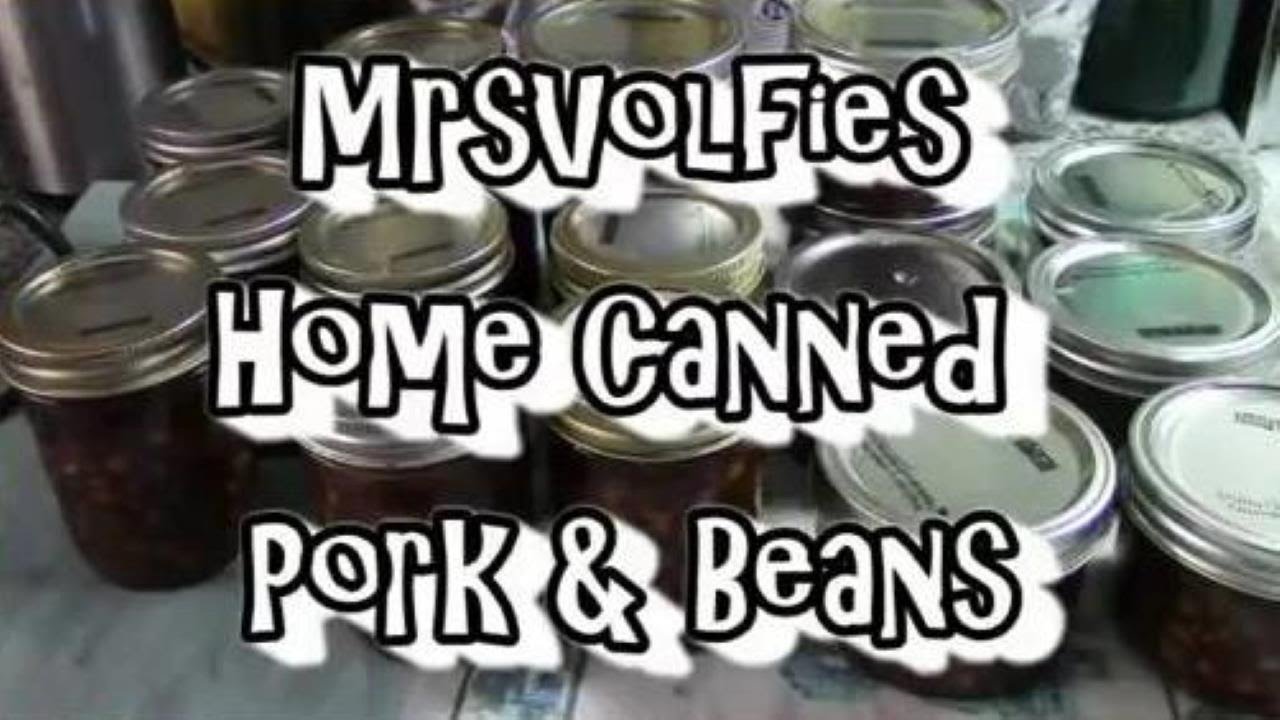 Pressure Canning Pork & Beans