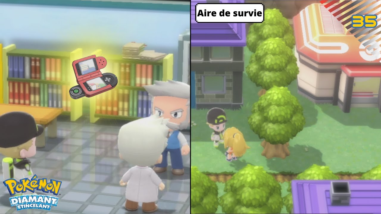 POK&Eacute;DEX NATIONAL ET AIRE DE SURVIE /Pok&eacute;mon : Diamant &Eacute;tincelant 35/