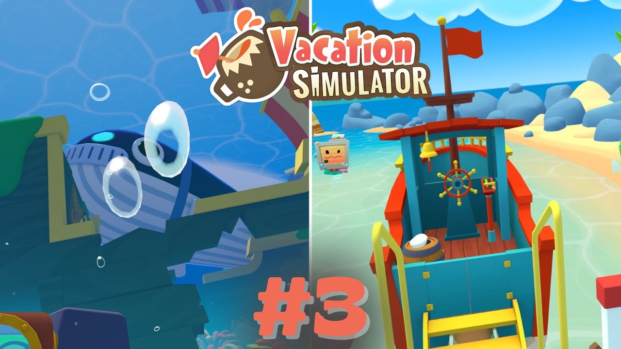 BUCEAMOS ENTRE PECES Y ORCAS - Vacation Simulator #3