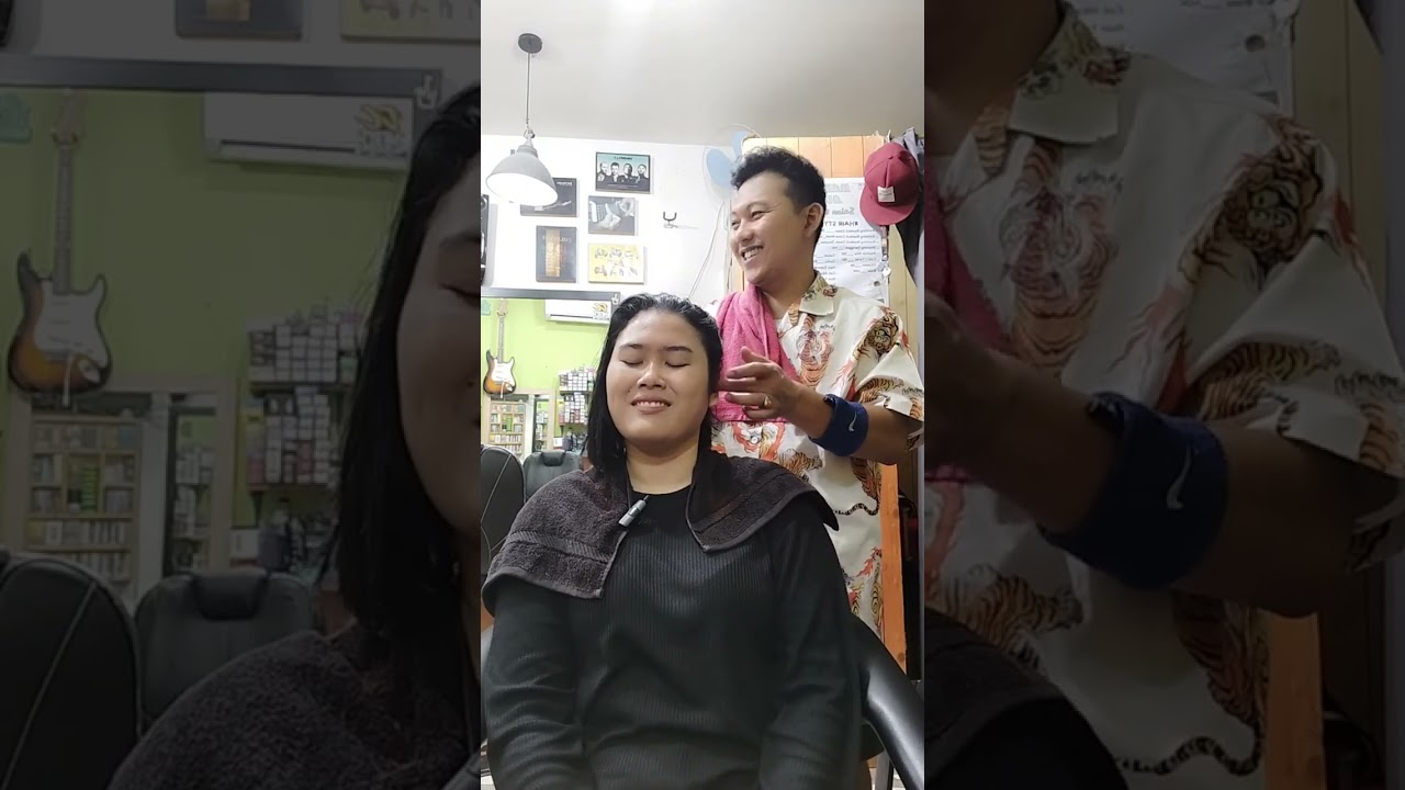 kk prili minta di rapihin rambutnya model oval bob  & katanya kangen,Pengen di pijit kancur gayss