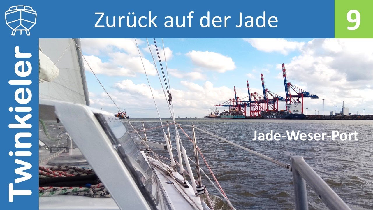 Wir segeln zurück in unser Heimatrevier auf dem Jadefahrwasser