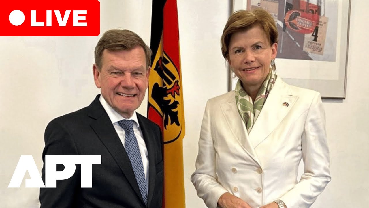 LIVE: German FM Johann Wadephul Meets Latvian FM Baiba Braže in Riga | APT