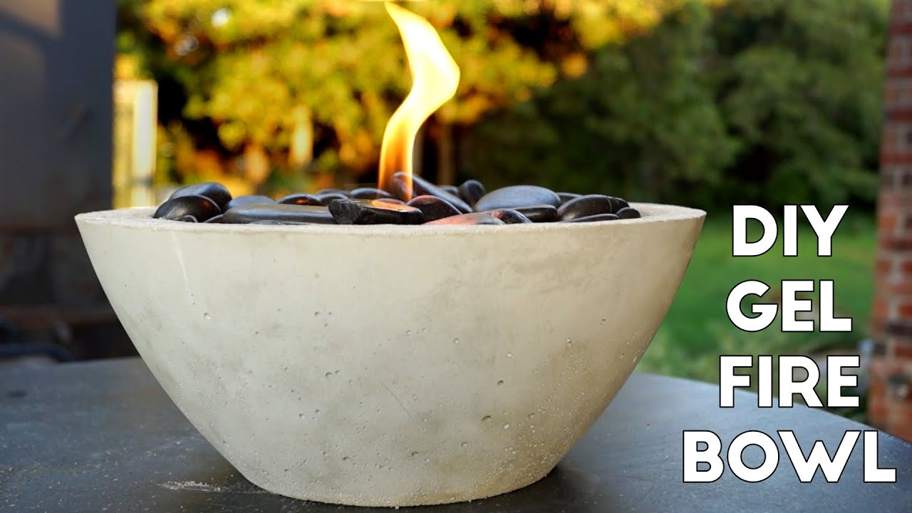 DIY Concrete Gel Fire Pit *EASY*  | Modern Builds | EP. 5