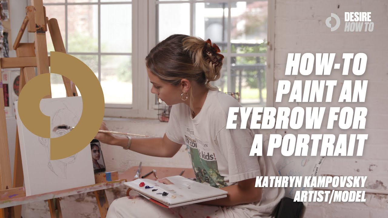 How-To Paint an Eyebrow For a Portrait | Kathryn Kampovsky