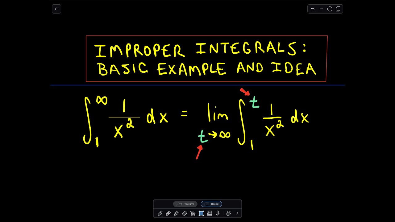 ❖ Improper Integral - Basic Idea and Example ❖