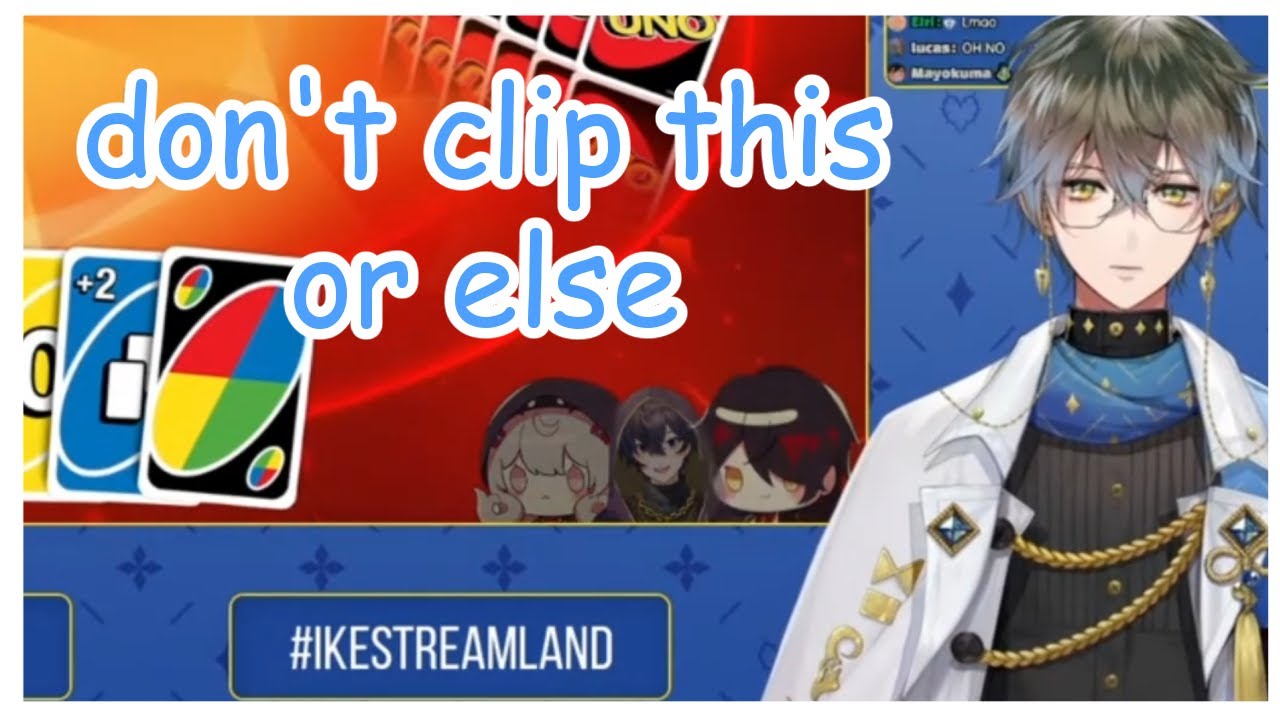 Ike suffers the consequences of uno batsu game [NIJISANJI EN]