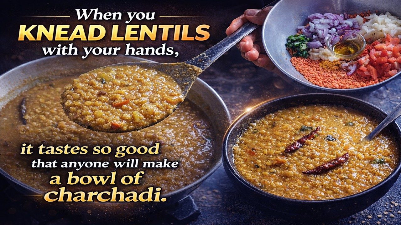 Easy Hand-Mixed Masoor Dal Recipe: Super Tasty Bati Chorchori Bengali Lentil Dish –