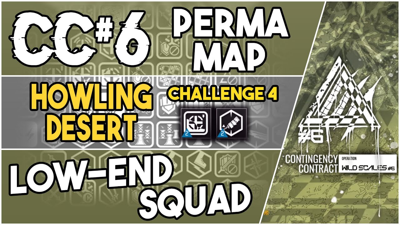 CC#6 Permanent Map - Howling Desert Challenge 4 | Low End Squad |【Arknights】