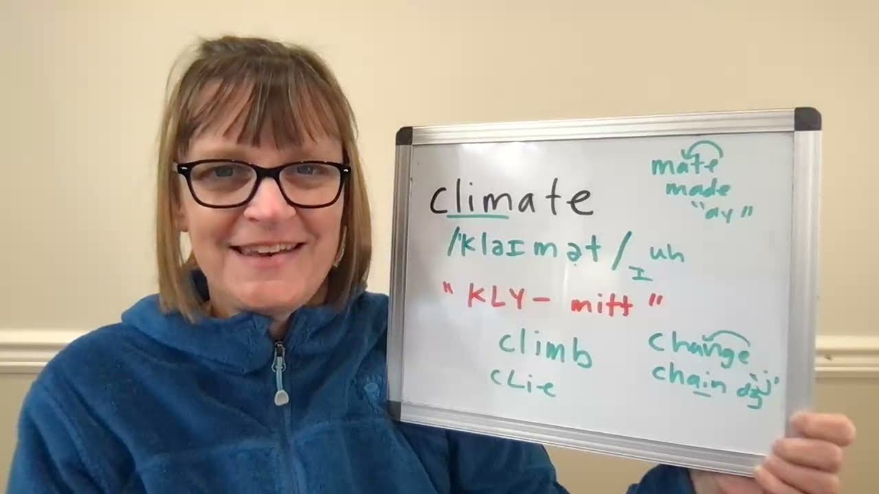 How to Pronounce Climate and Climate Change