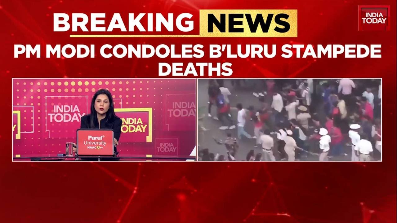 PM Modi Condoles Bengaluru Stampede Deaths: Mishap Outside B'luru Stadium Absolutely Heartbreaking