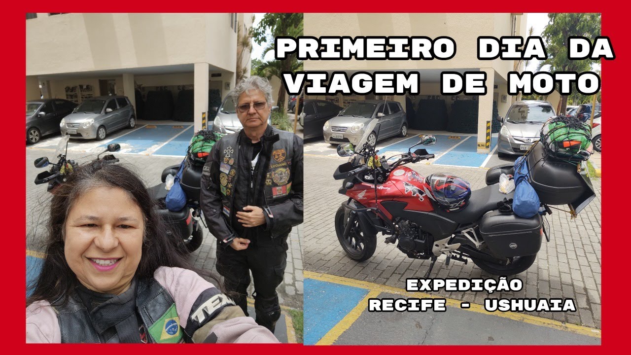 ATRAVESSANDO O BRASIL DE MOTO RECIFE  USHUAIA DIA 1 RUMO A PATAG&Ocirc;NIA ARGENTINA