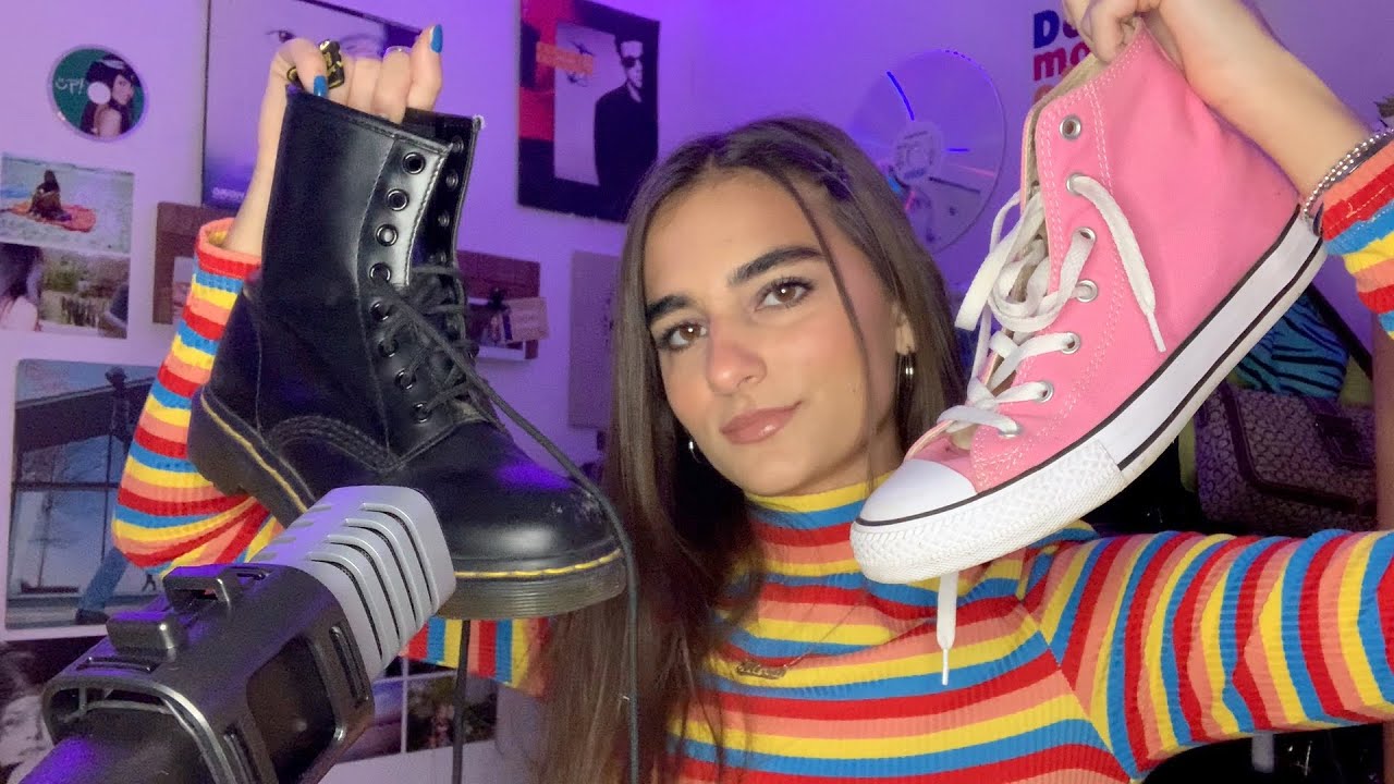 ASMR my sneaker and boot collection