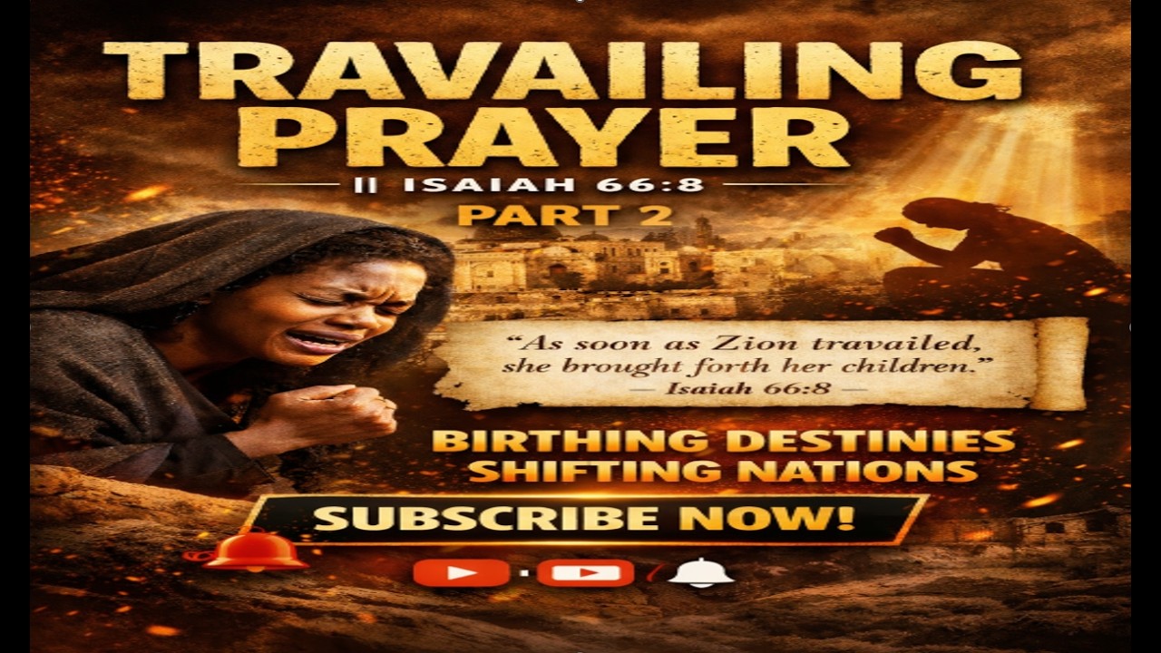 Global Prayer Altar || Aaric Shammah Network TV || TRAVAILING PRAYER || ISA 66:5-8