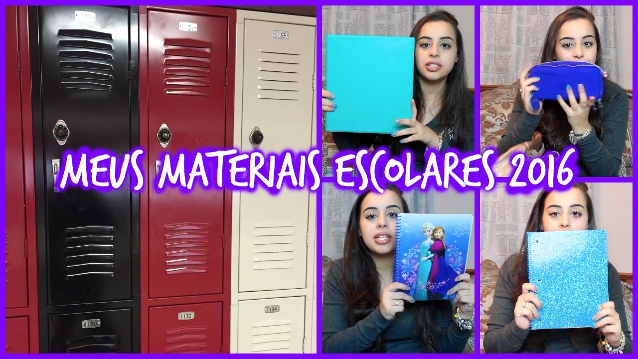 Meus Materiais escolares americanos 2016