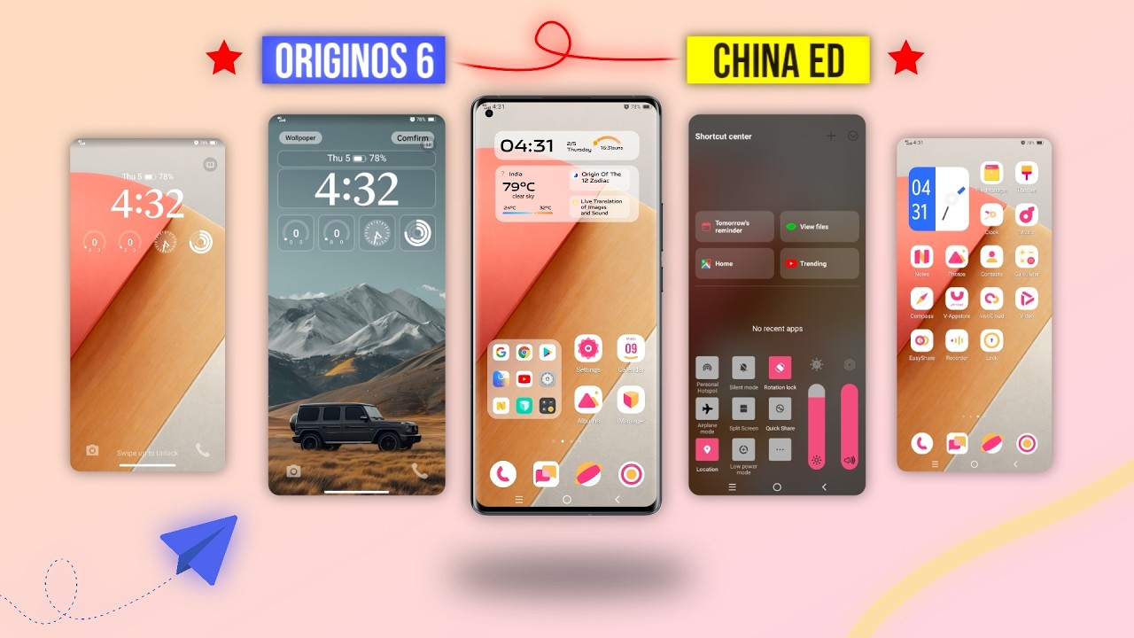 Finally Here ! China Edition OriginOS 6 Is Here | Best Theme For Vivo - iQ00 Devices #originos6