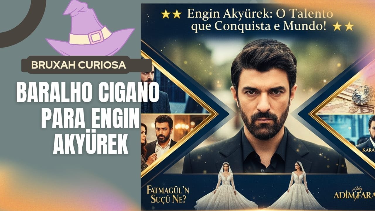 Baralho cigano para ​ para Engin Akyürek! 🧙🧹✨