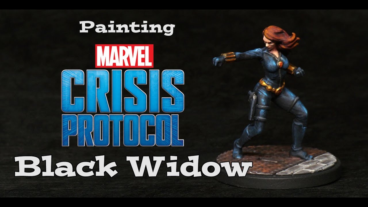 How to Paint Marvel Crisis Protocol - Black Widow
