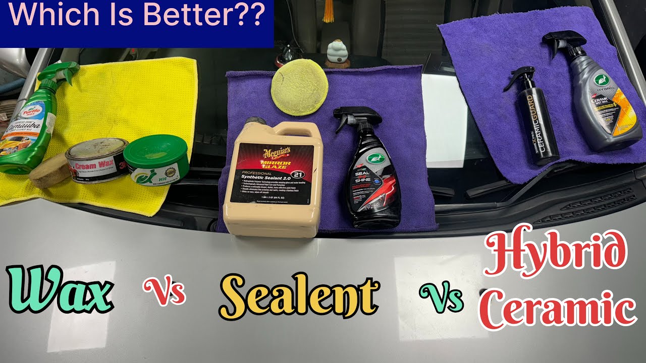 Wax Vs Sealent Vs Hybrid Ceramic Coating || best Car Protection || Comparison || Difference graphene
