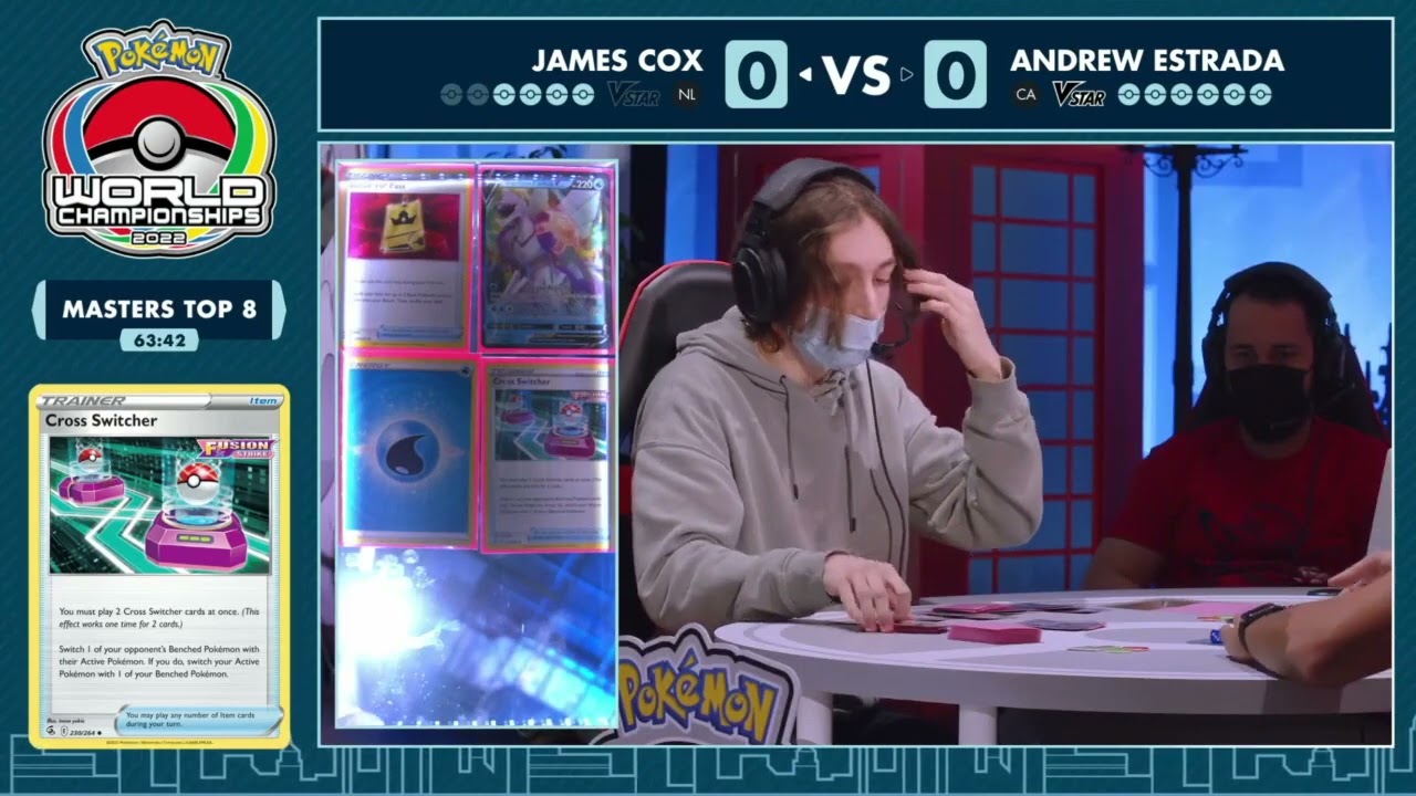 Top 8 James Cox Vs Andrew Estrada - 2022 Pok&eacute;mon World Championships