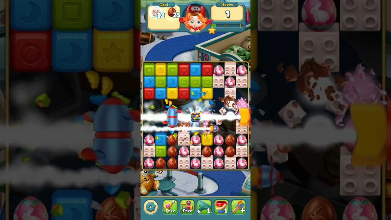 Toy Blast Level 232 Completed / Mobile Game ASMR 