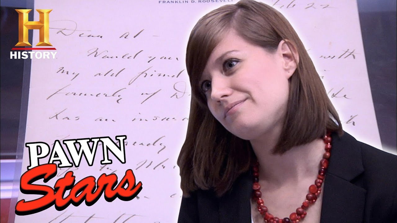 Rebecca's ROUGH DEAL for RARE Roosevelt Letter (Season 7) | Pawn Stars