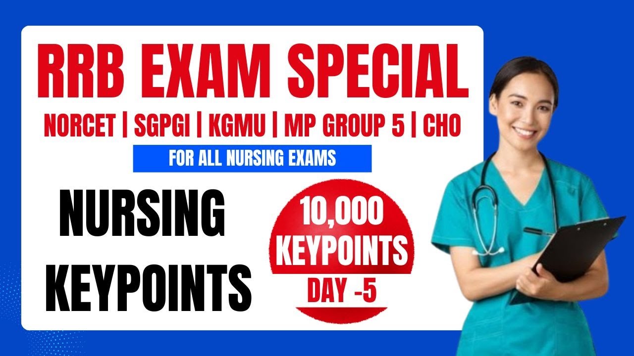 Nursing Key Points || 10000 Nursing Key Point 5th Class || Important Nursing Key Points By Anil Sir