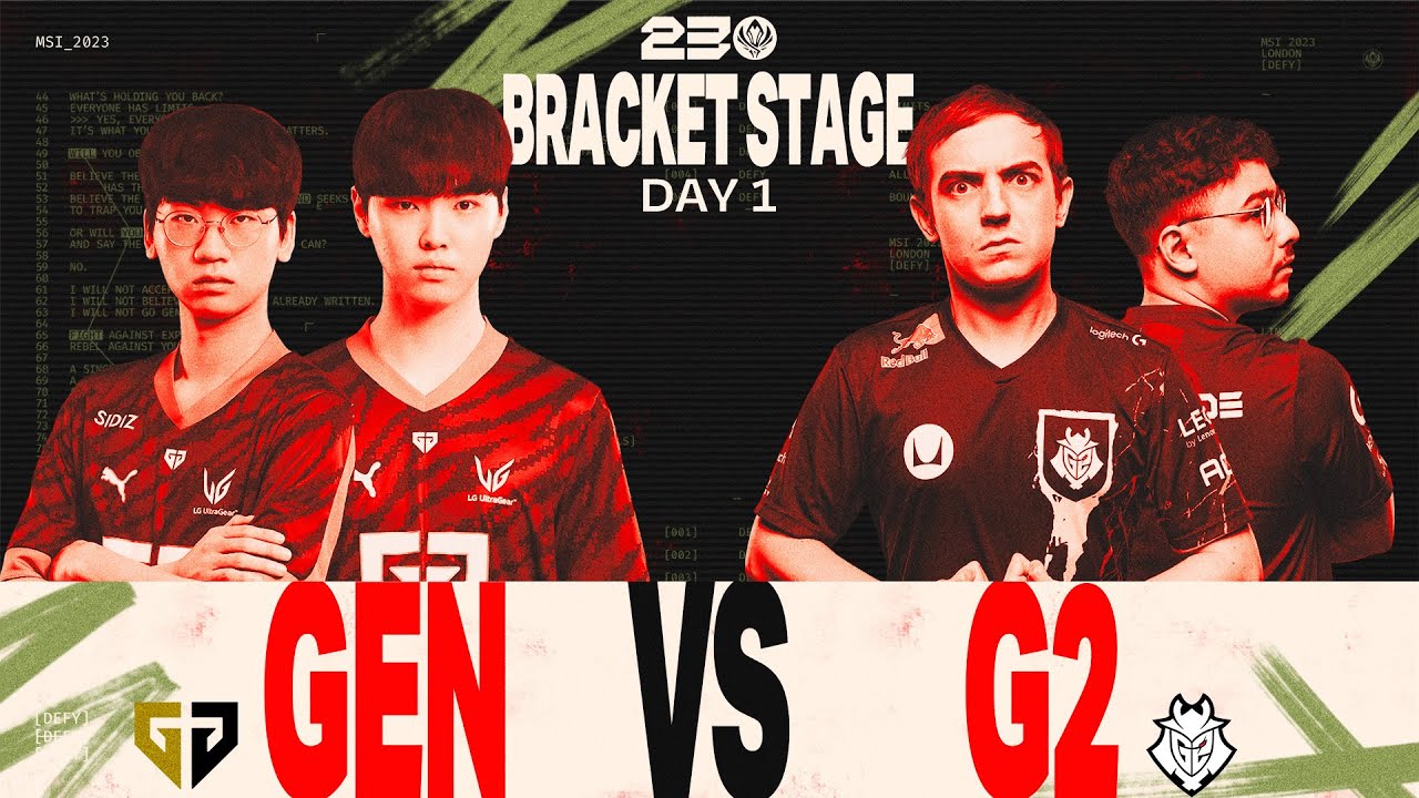 GEN vs. G2 매치 하이라이트 | 브래킷 스테이지 Day1 | 2023 MSI