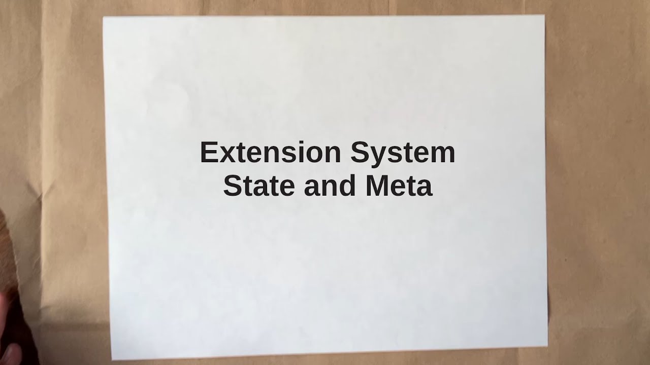 OpenMRS Frontend 3 Extension System 2 - State and Meta