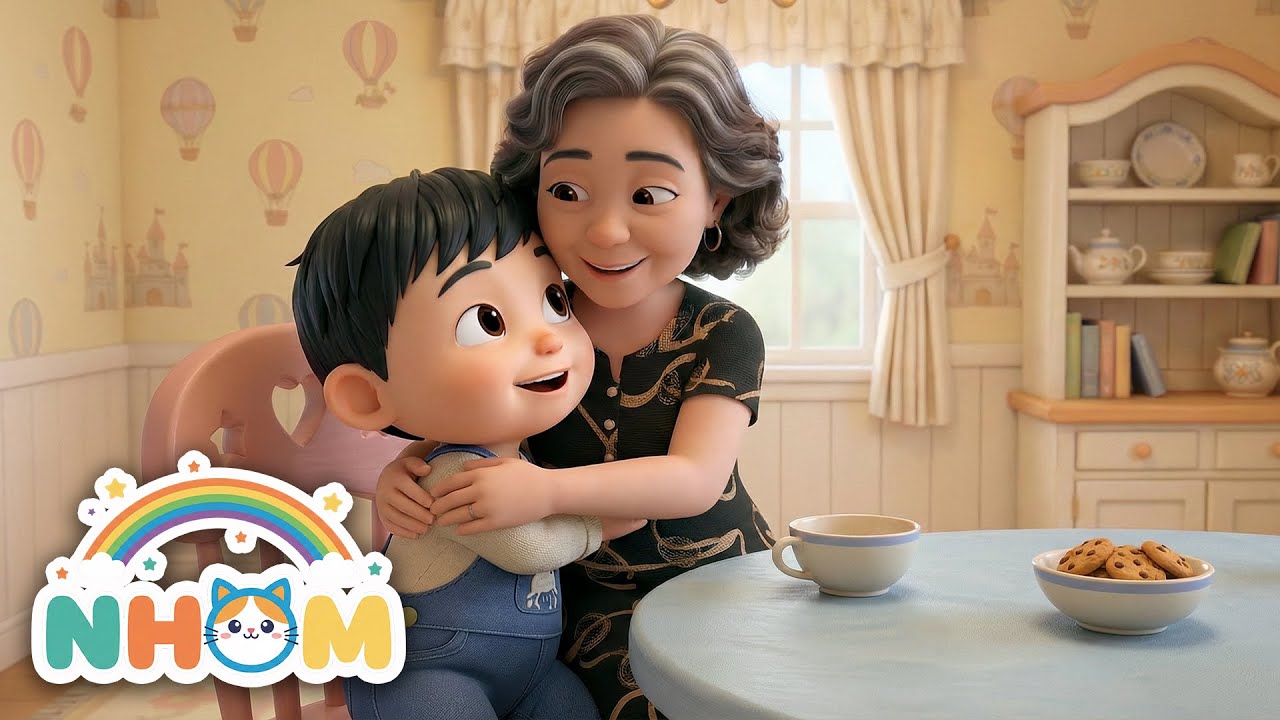 BÀ ƠI BÀ, CHÁU YÊU BÀ LẮM! (CHÁU YÊU BÀ) | Nhạc thiếu nhi hoạt hình vui nhộn | Nhomnhom