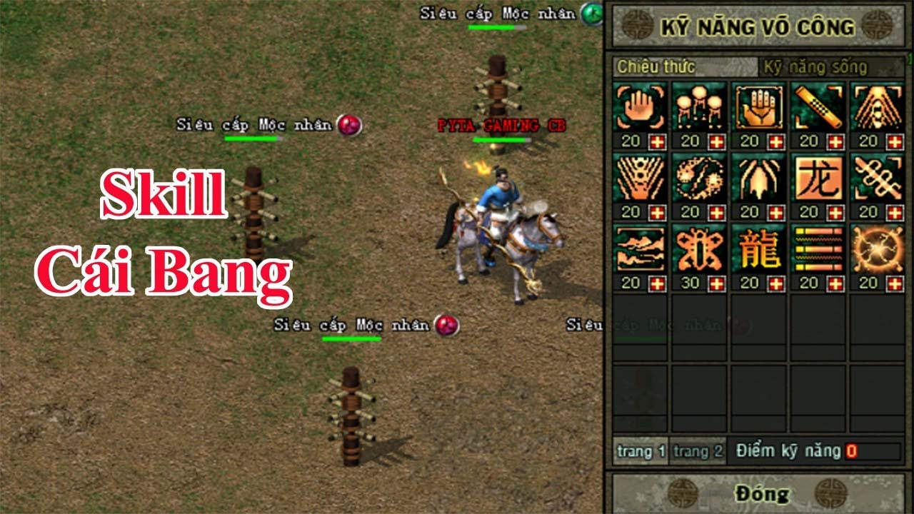 Toàn bộ Skill Cái Bang - Công Thành Chiến