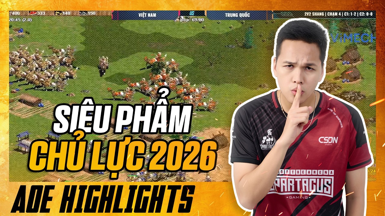SIÊU PHẨM CHỦ LỰC 2026 của Chim Sẻ Đi Nắng - Đẳng Cấp Khiến Cả AOE Cúi Đầu | AoE Highlights #aoe