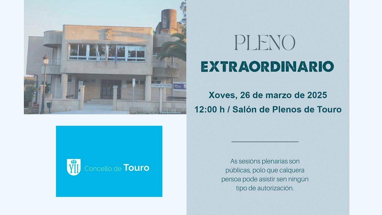 Sesión Plenaria extraordinaria 26 de marzo de 2025