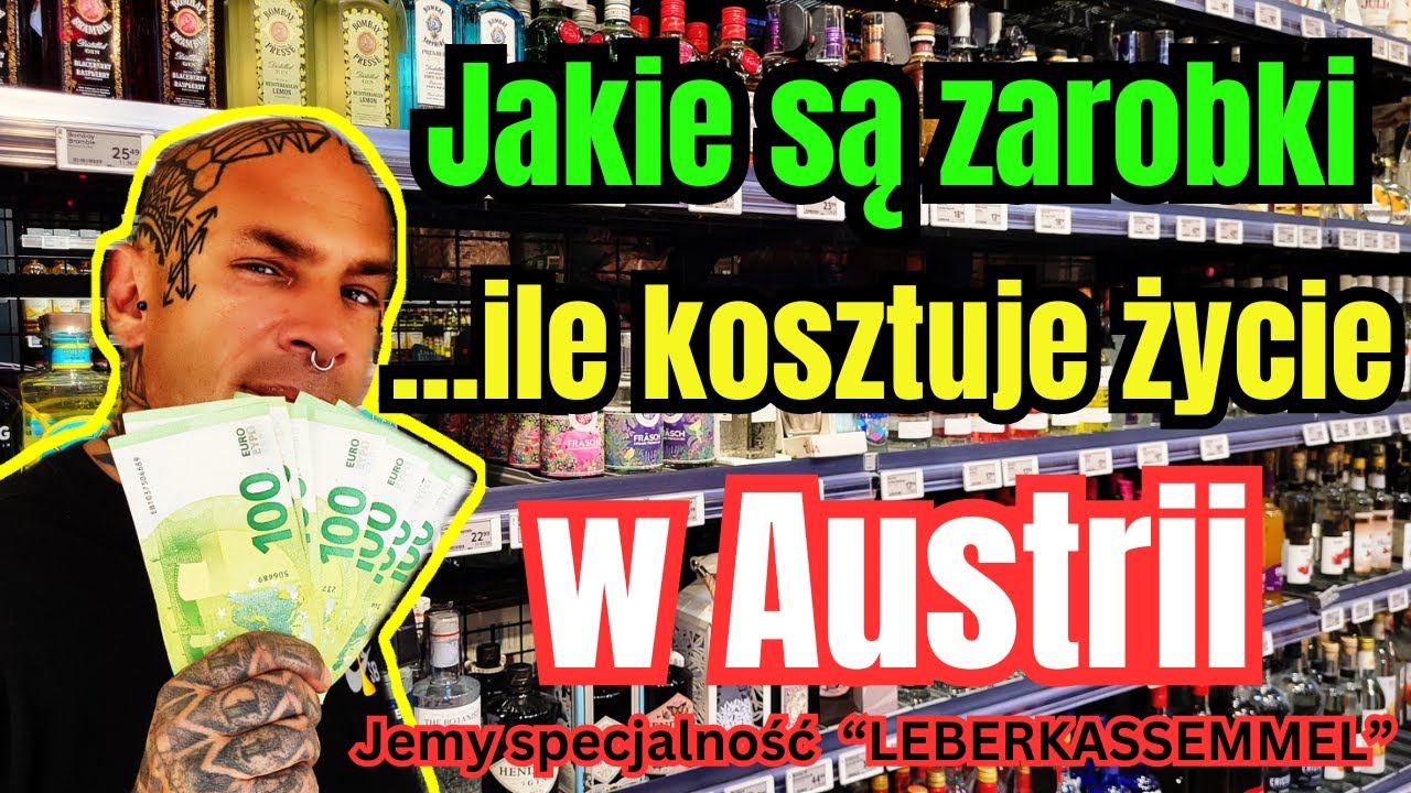 JAKIE są ZAROBKI i Ile kosztuje ŻYCIE w AUSTRII -  zakupy w sklepie!