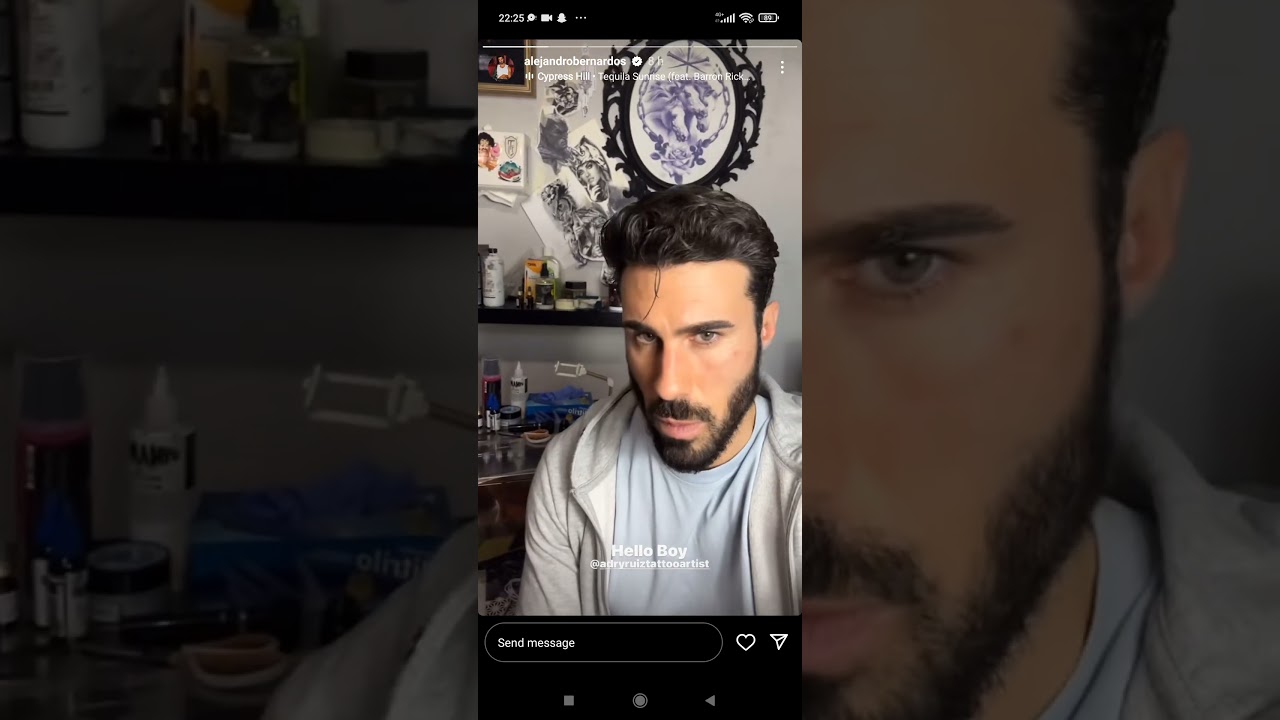 Alejandro Bernardos instagram story