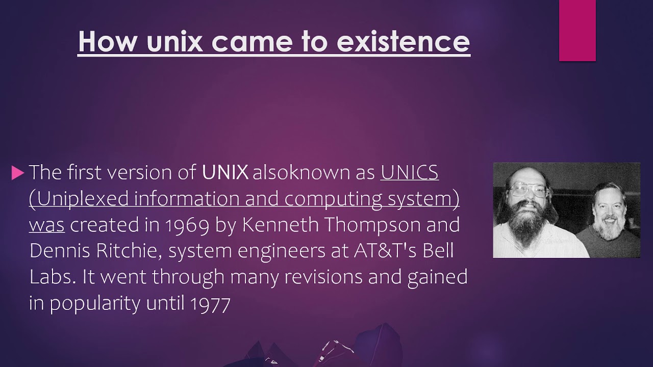 HISTORY OF UNIX(linux),how it is born
