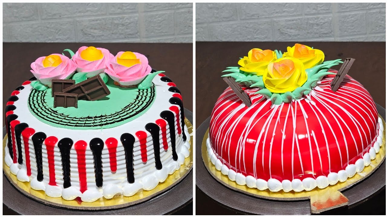 Creative strawberry 🍓 cake decoration | beautiful chocolate birthday cake | most satisfying cake 