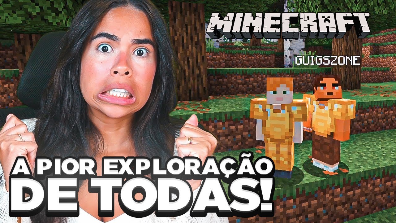 ME ESTRESSEI EXPLORANDO COM O MEU IRMÃO NO MINECRAFT
