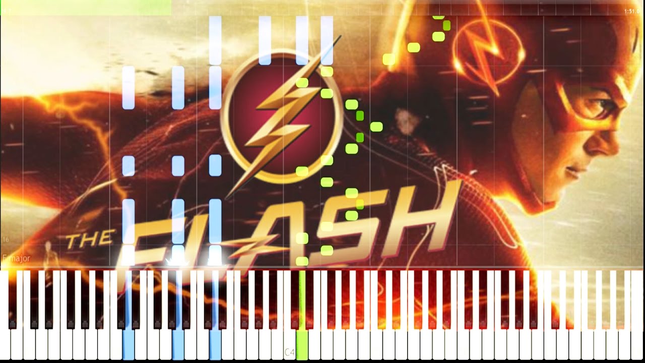 The Flash Main Theme Song [Synthesia Piano Tutorial]
