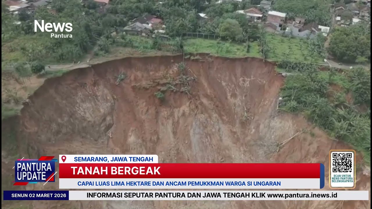 Tanah bergerak di kabupaten Semarang kian meluas ancam pemukiman warga 