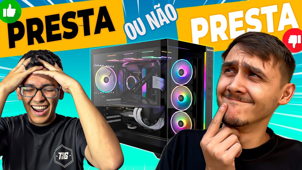 O MELHOR GABINETE Aquario da Redragon Wideload Mini RGB I Será que Presta?