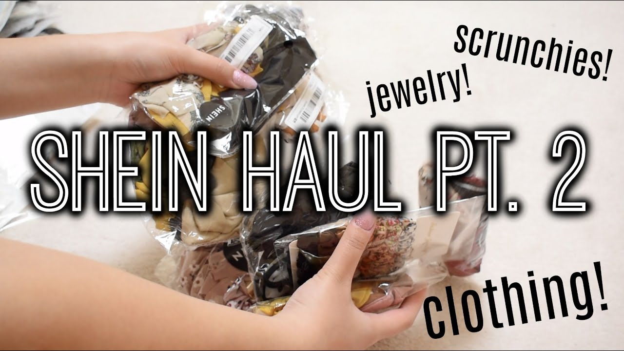 Huge Shein Haul Pt. 2!! Scrunchies, Jewelry, and Clothing Review!
