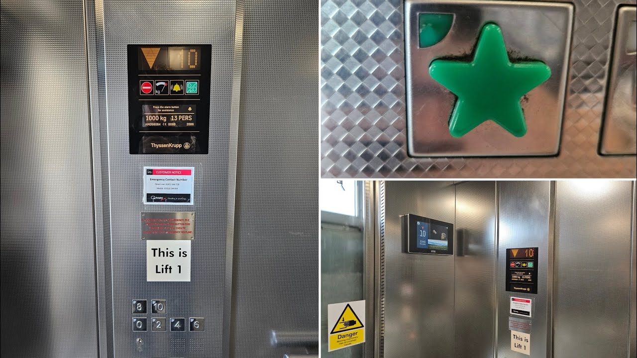 Awesome and Clunky! 2006 ThyssenKrupp Galaxy Lift - Q Park, Musgrove Park Hospital, Taunton