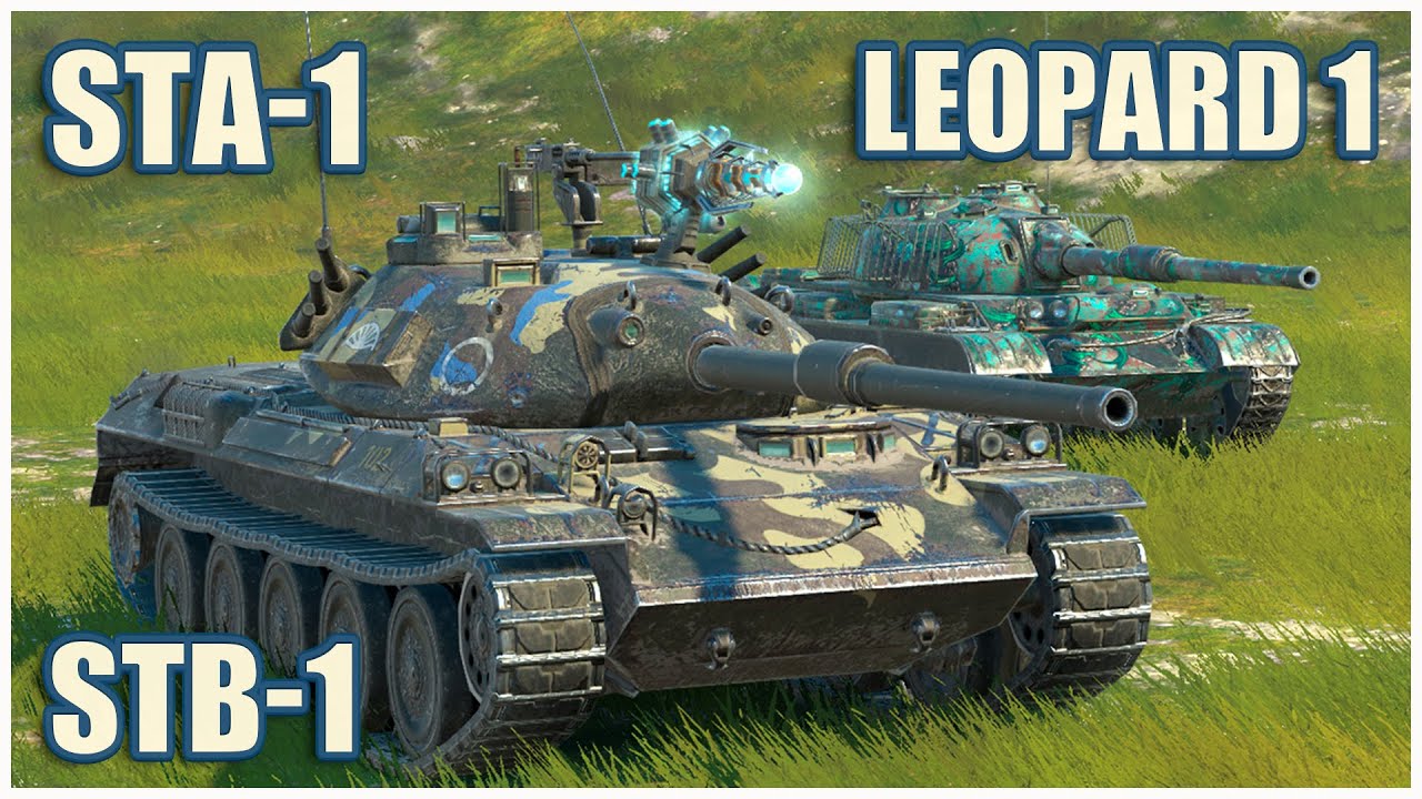 STA-1, STB-1 & Leopard 1 • WoT Blitz Gameplay