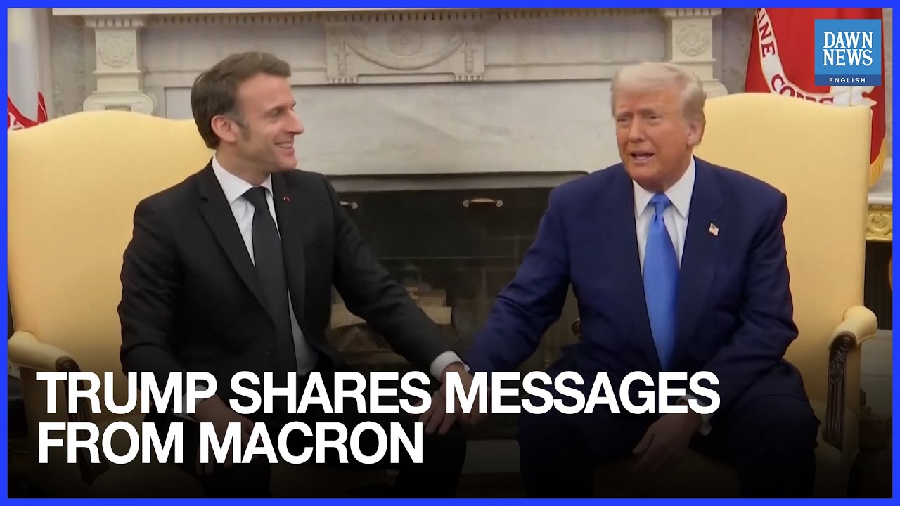 Trump shares messages from Macron offering G7 meeting after Davos