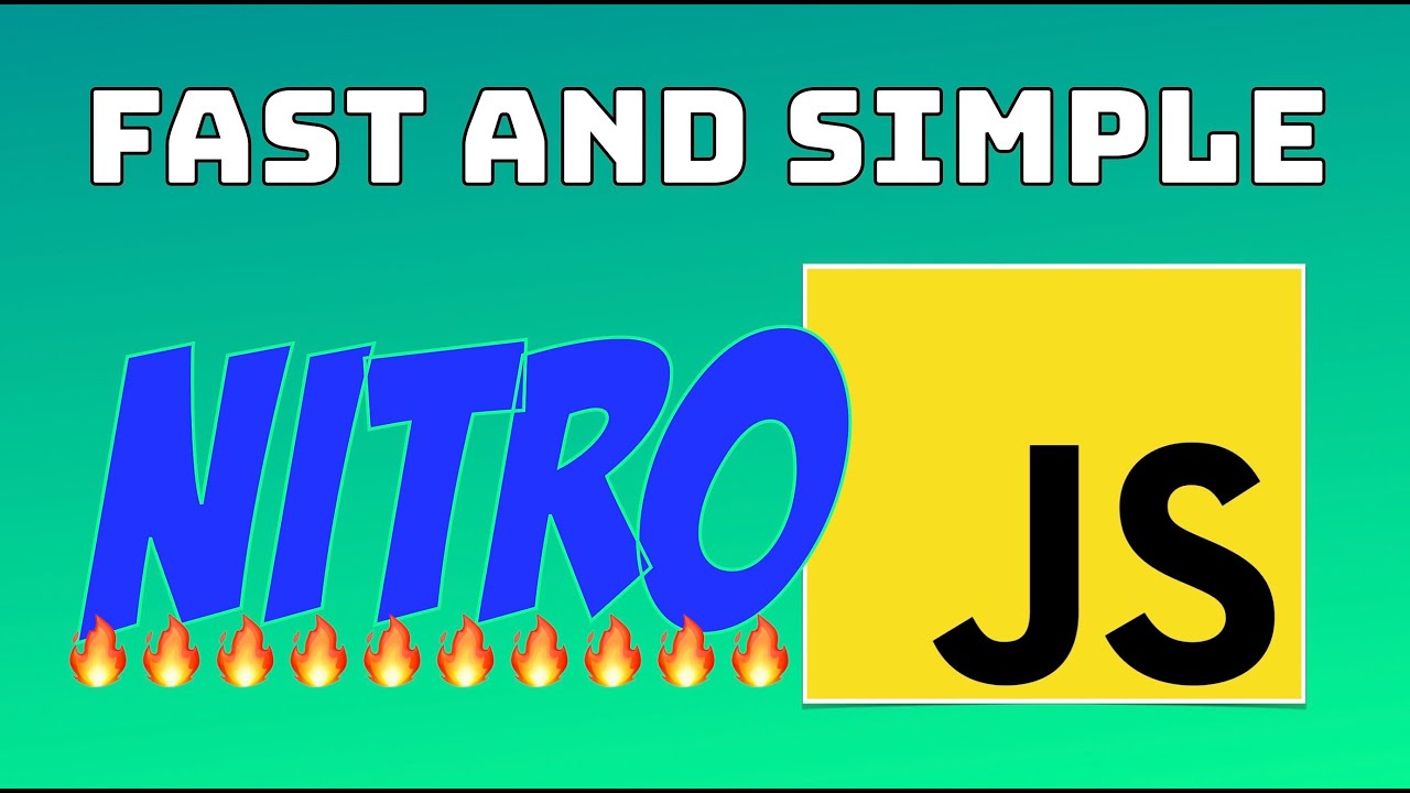 Fast and Simple Web Apps with Nitro JS