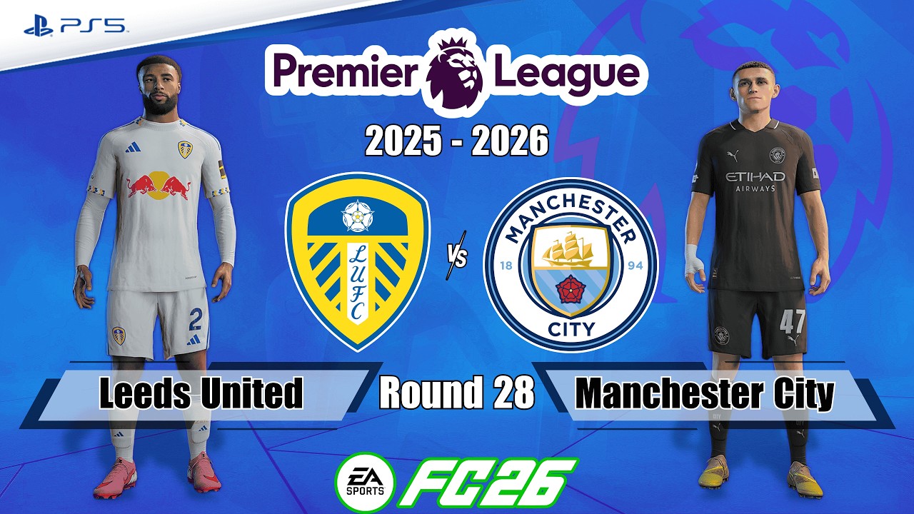 Leeds United vs. Manchester City | Premier League 25/26 | Full Match | FC 26 - PS5&trade;[4K]