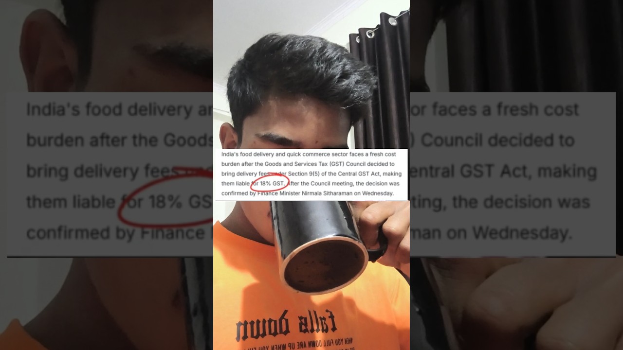 GST on Food Delivery Apps! Additional Tax 1.2.3.#finance#zomato#swiggy#food