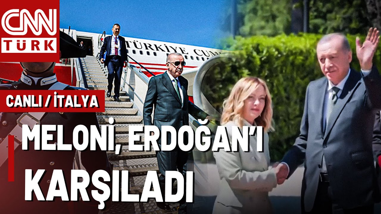 SON DAKİKA 🚨 İtalya'dan Canlı Görüntüler: Erdoğan ve Meloni Bir Arada!