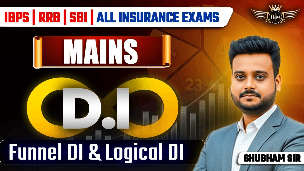 DI Infinity Class 4 |Data Interpretation For All Bank Exam 2026 | Funnel & Logical DI by Shubham Sir